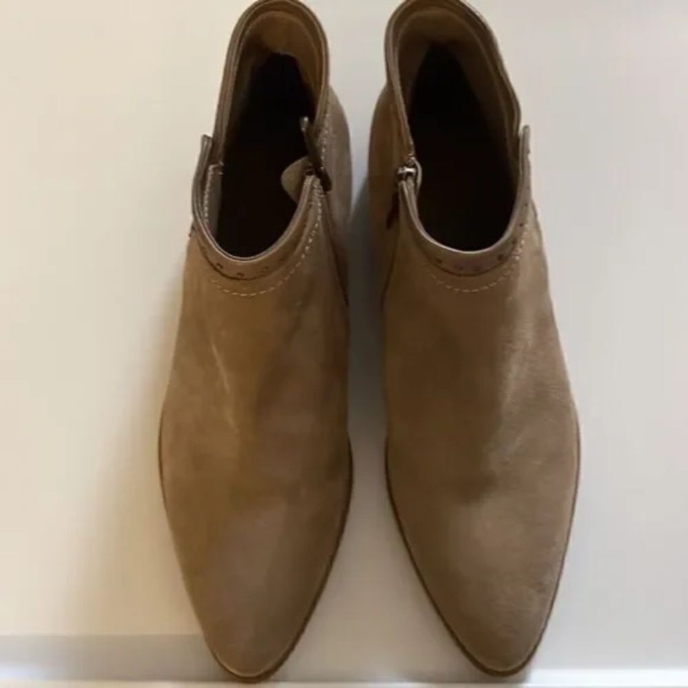 VERO CUOIO Women's Italian Suede/Leather Tan Boots Size Italian EU 39 / USA 9